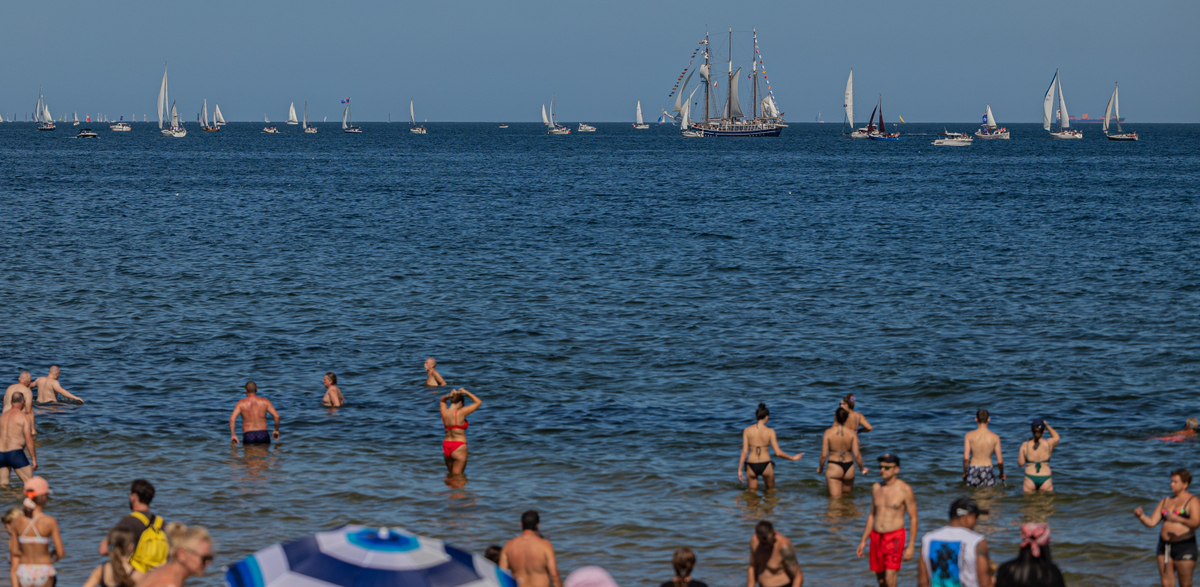 Baltic Sail. Parada żaglowców na Zatoce Gdańskiej w 2024 roku (fot. KFP/Krzysztof Mystkowski)