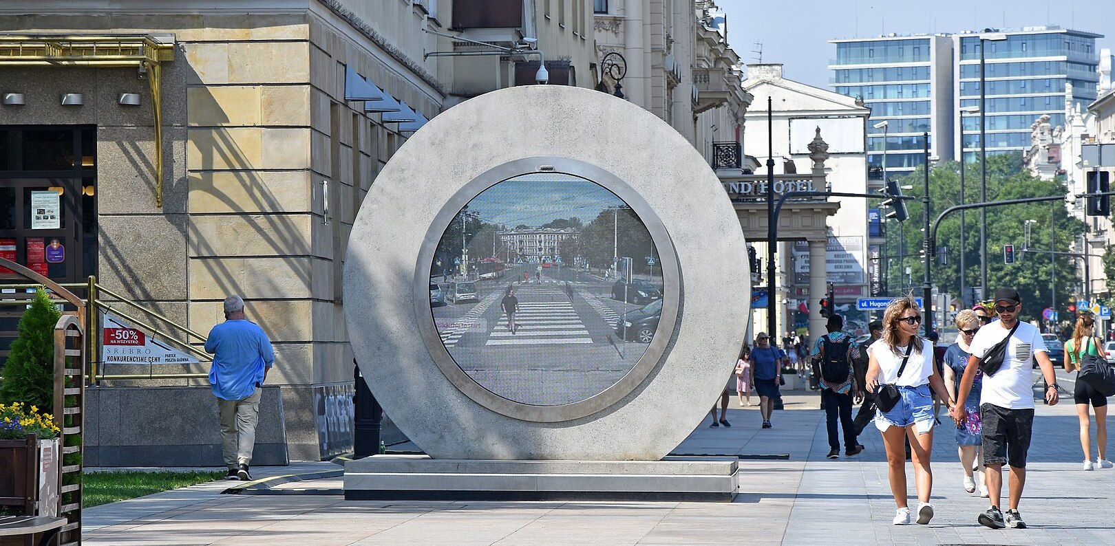 Portal w Lublinie z wyświetlanym widokiem na Wilno. Podobny może powstać w Gdańsku (fot. Wikimedia Commons)