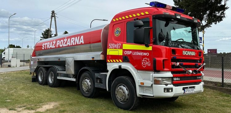 (fot. Facebook/Ochotnicza Straż Pożarna w Leśniewie)