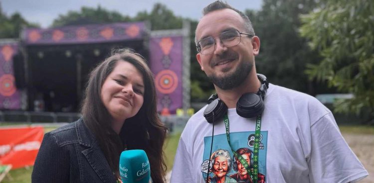 Hanna Brzezińska i Filip Jędruch (fot. Radio Gdańsk/Paweł Marszałkowski)
