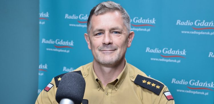 St. kpt. Jakub Friedenberger (fot. Radio Gdańsk/Martyna Krawcewicz)