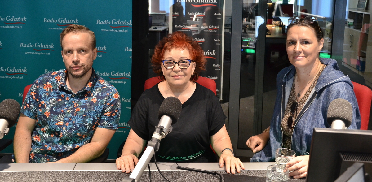 Piotr Olejarczyk, Ryszarda Wojciechowska, Karolina Misztal (fot. Radio Gdańsk/Martyna Krawcewicz)