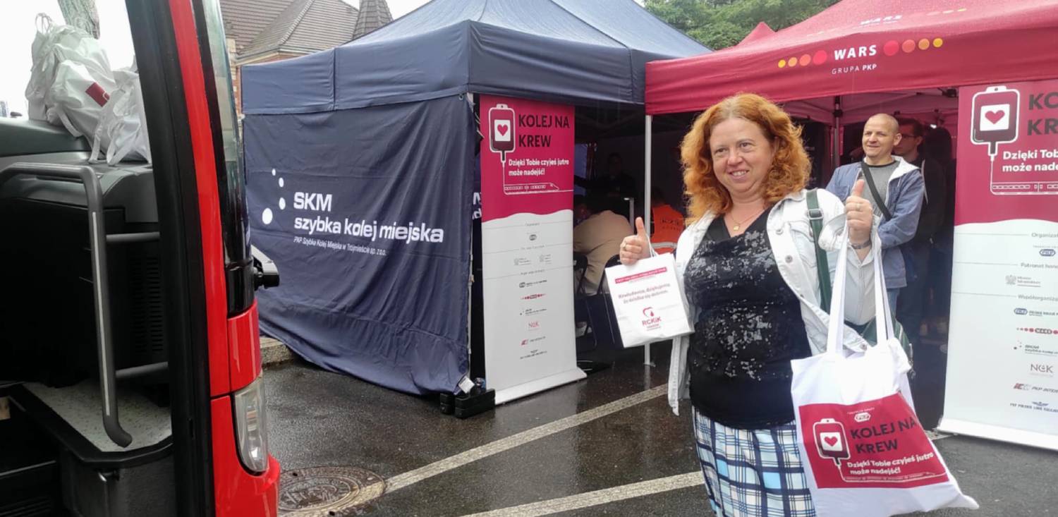 Akcja "Kolej na krew" w Gdańsku - 11.07.2025 r.(fot. Radio Gdańsk/Mateusz Czerwiński)