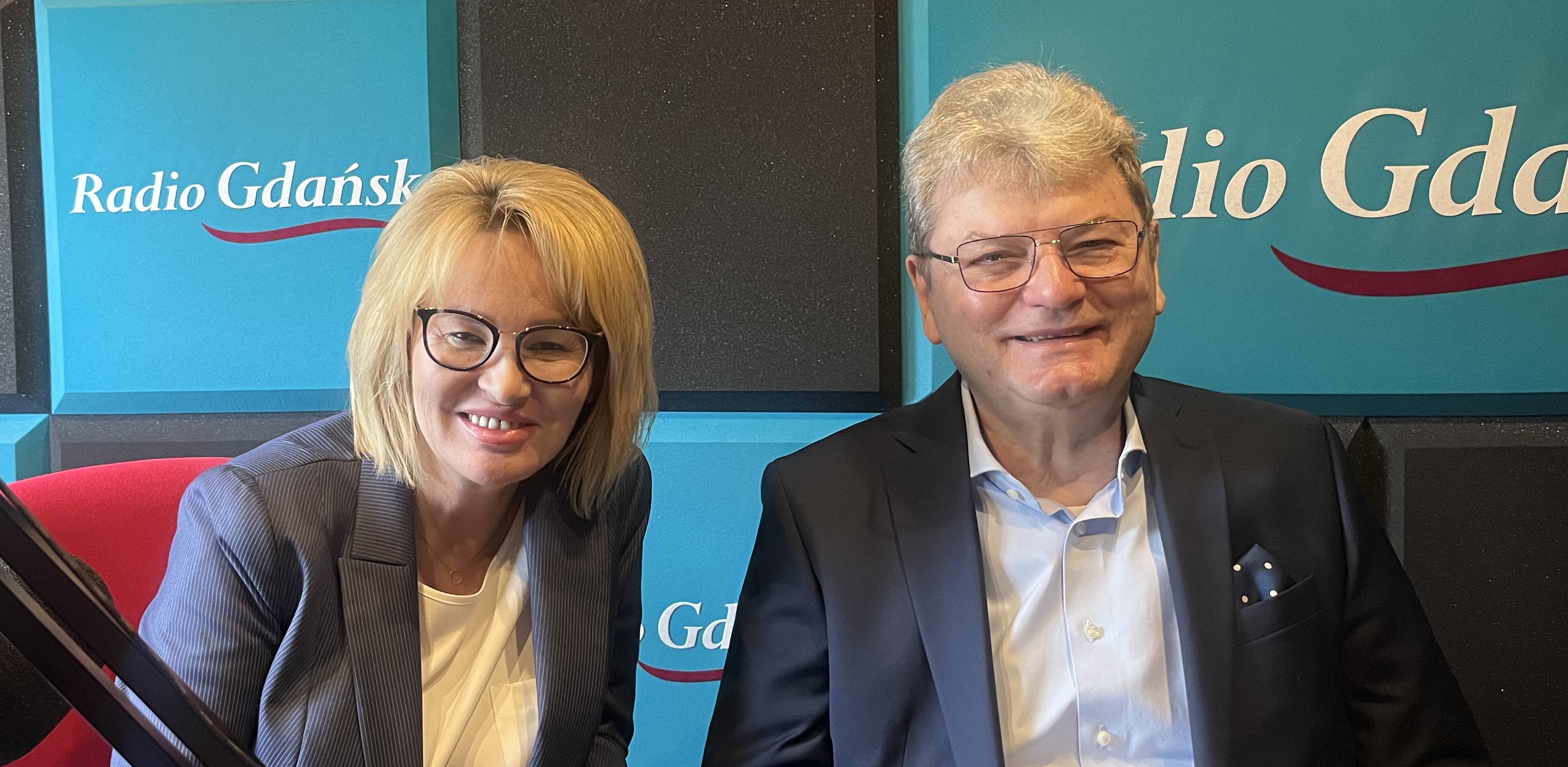 Anetta Barna-Feszak i Andrzej Sapiński (fot. Radio Gdańsk/Joanna Merecka-Łotysz)