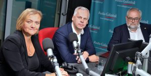 Anna Olkowska-Jacyno, Karol Rabenda i Piotr Adamowicz (fot. Radio Gdańsk/Adrian Kasprzycki)