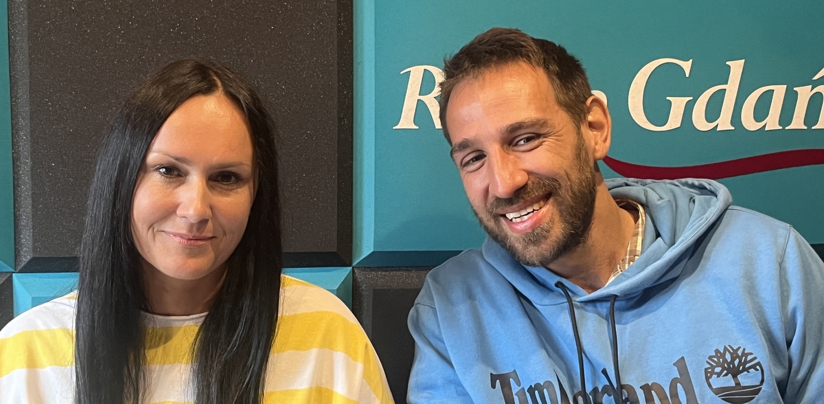 Marta Burzyńska i Robert Magnuszeski (fot. Radio Gdańsk/Joanna Merecka-Łotysz)