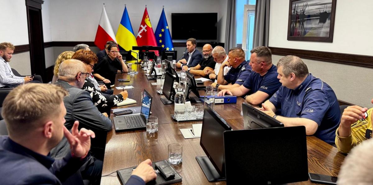 Spotkanie Miejskiego Zespołu Zarządzania Kryzysowego (fot. UM Gdańsk)