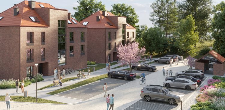 Wizualizacja budynków komunalnych, które mają powstać przy ul. Reja w Sopocie (graf. mat. pras.)