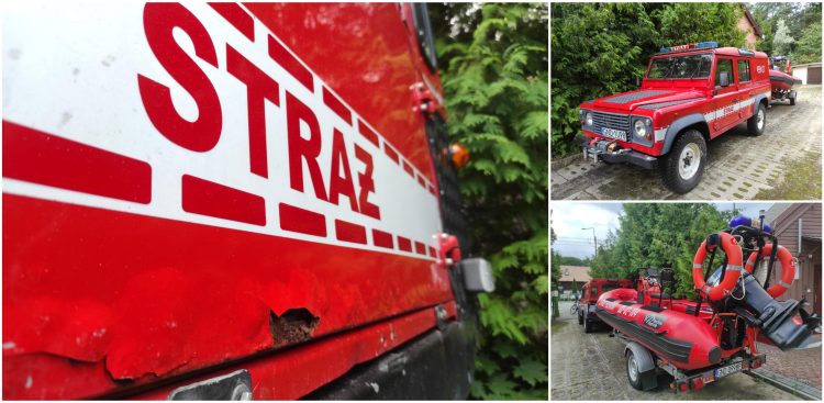 Obecny wóz OSP Jantar, który w poprzedniej jednostce był przeznaczony do złomowania, dzisiaj coraz częściej szwankuje (fot. Radio Gdańsk/Mateusz Czerwiński)