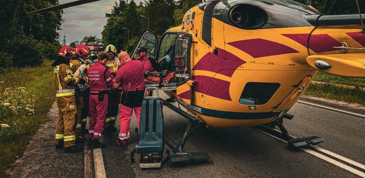 Miejsce zdarzenia (fot. Miejska Stacja Pogotowia Ratunkowego w Gdyni)