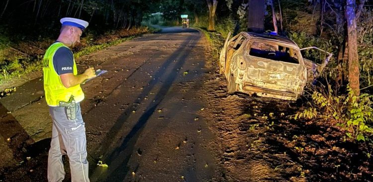 Miejsce zdarzenia (fot. Komenda Powiatowa Policji w Kościerzynie)