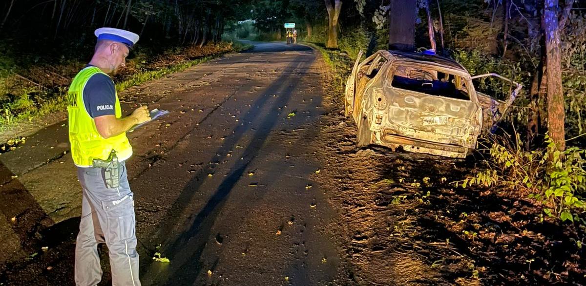Miejsce zdarzenia (fot. Komenda Powiatowa Policji w Kościerzynie)