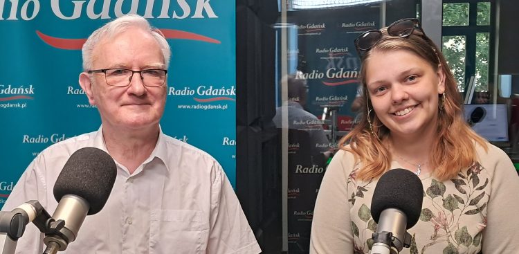 Prof. Bogusław Grabowski, Justyna Ślubowska (fot. Radio Gdańsk/Piotr Puchalski)