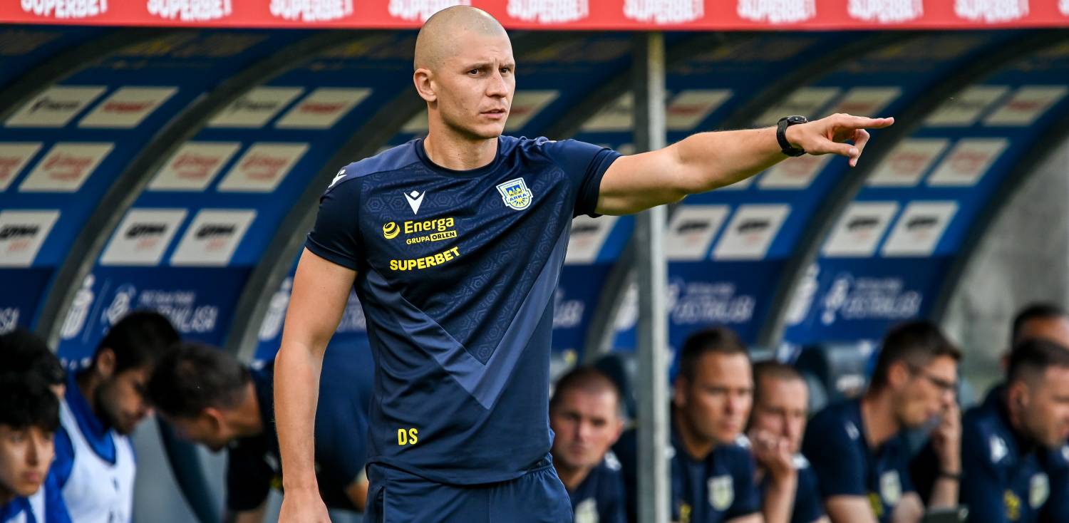 4. kolejka Ekstraklasy. Arka Gdynia - Pogoń Szczecin. Nz. Dawid Szwarga. 09.08.2025 r. (fot. Maciej Czarniak/ KFP/trojmiasto.pl)