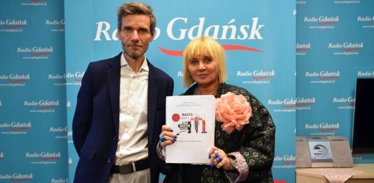 Grzegorz Sajór i Halina Przebinda (fot. Radio Gdańsk/Piotr Puchalski)