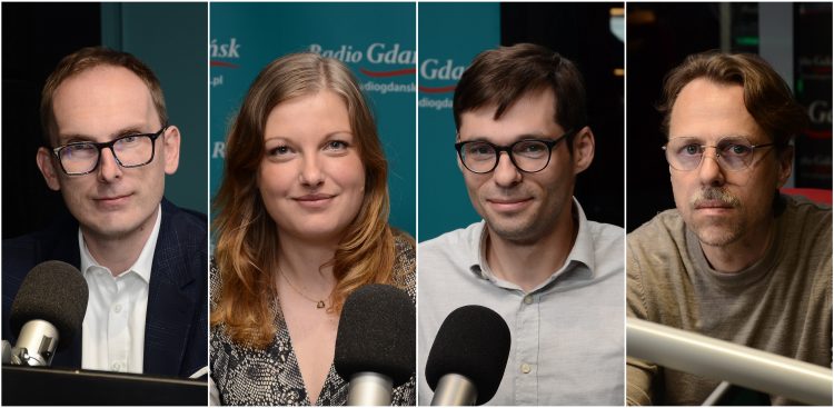 Jakub Ubych, Natalia Kłopotek-Główczewska, Marek Dudziński i Łukasz Piesiewicz (fot. Radio Gdańsk/Adrian Kasprzycki)