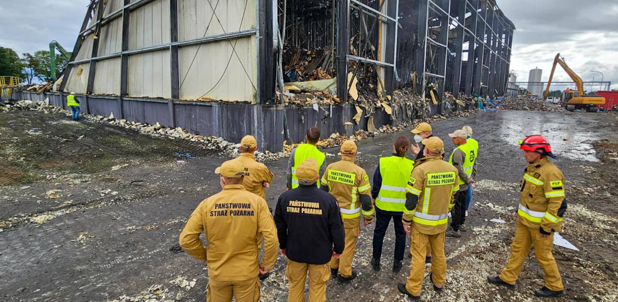 Wojewoda pomorska Beata Rutkiewicz w Kawlach, 20.08.2025 r. (fot. PSP)