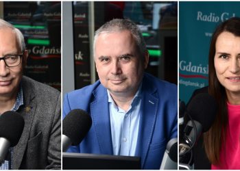 Od lewej: Kazimierz Smoliński, Przemysław Olczyk i Agnieszka Pomaska (fot. Radio Gdańsk/ Adrian Kasprzycki)