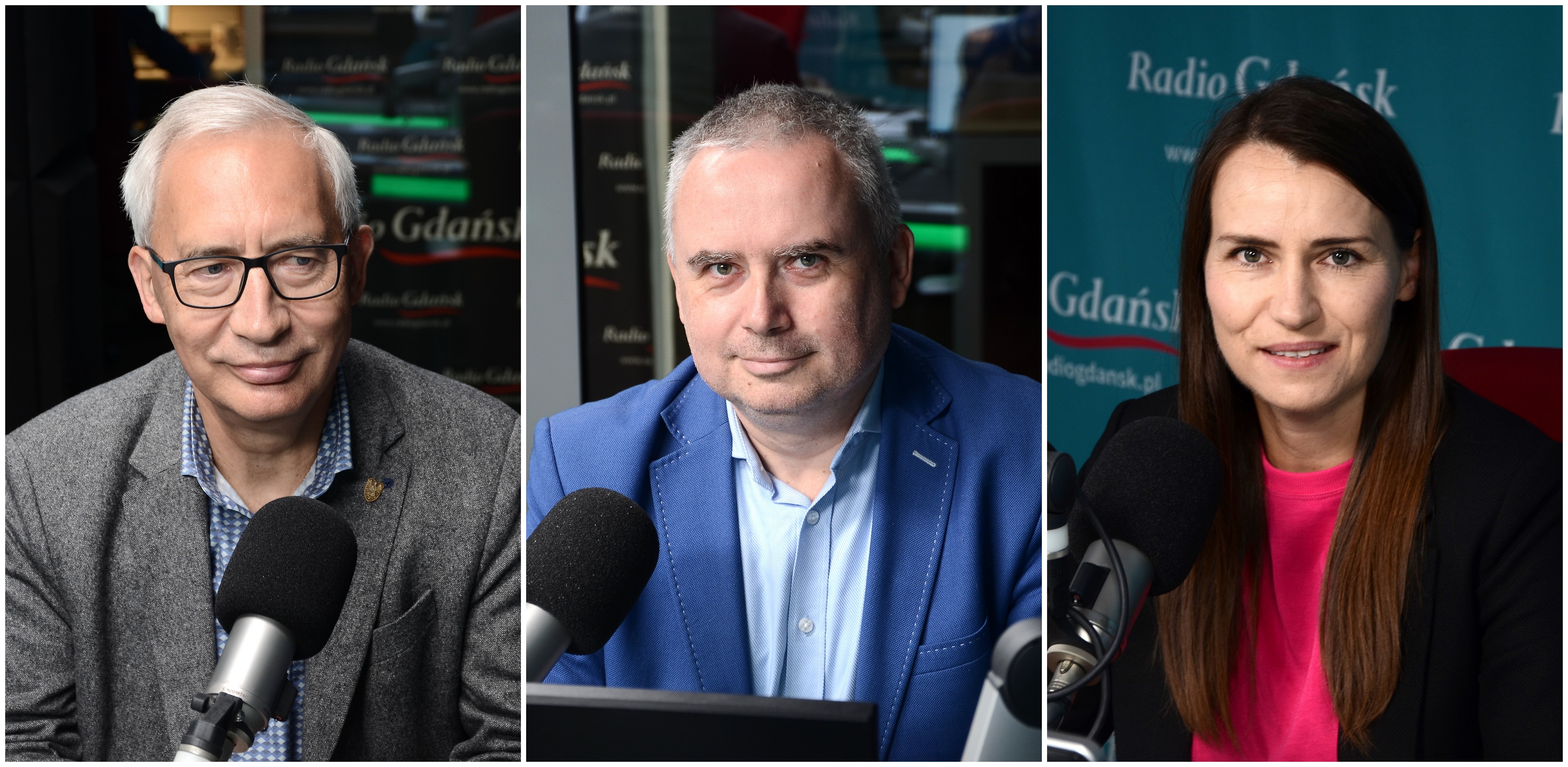 Od lewej: Kazimierz Smoliński, Przemysław Olczyk i Agnieszka Pomaska (fot. Radio Gdańsk/ Adrian Kasprzycki)