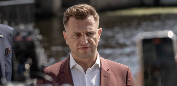 Łukasz Kłos, dyrektor Zarządu Transportu Miejskiego w Gdańsku. 13.08.2025 r. (fot. Paweł Marcinko / KFP)