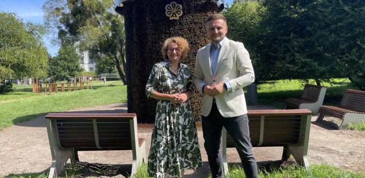 Magdalena Czarzyńska-Jachim i Bartłomiej Barski (fot. Radio Gdańsk/Tymon Nieśmiałek)