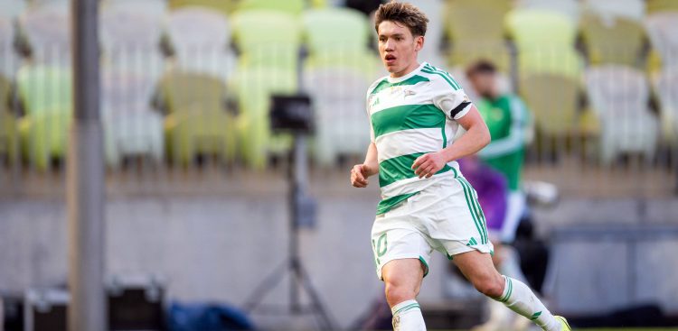 PKO Ekstraklasa: Lechia Gdańsk - Piast Gliwice. Nz. Maksym Chłań. Gdańsk, 26.04.2025 r. (fot. Mateusz Słodkowski / KFP / trojmiasto.pl)