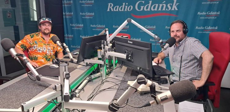Dr Marcin Wałdoch i red. Tomasz Klinger (fot. Radio Gdańsk/Piotr Puchalski)