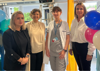 Fundacja LPP zakupiła dwa specjalistyczne łóżka, które służyć będą na oddziale Anestezjologii i Intensywnej Terapii Szpitala Dziecięcego Polanki (fot. Radio Gdańsk/ Oskar Bąk)