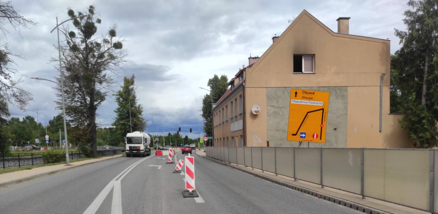 Ulica Grunwaldzka w Pruszczu Gdańskim (fot. Radio Gdańsk/Mateusz Czerwiński)