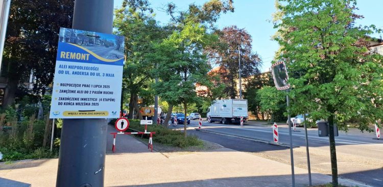 Al. Niepodległości w Sopocie (fot. ZDiZ w Sopocie)