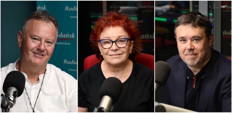 Robert Kwiatek, Ryszarda Wojciechowska i Piotr Beniuszys (fot. Radio Gdańsk/Adrian Kasprzycki)
