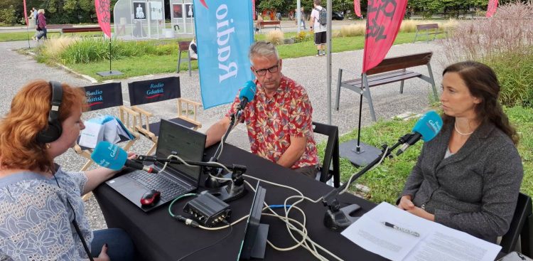 Marzena Bakowska, Szymon Kloska, Zofia Król (fot. Radio Gdańsk/Katarzyna Nowak)