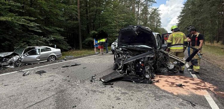 Miejsce zdarzenia (fot. OSP Łubiana)