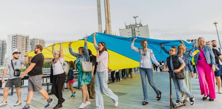 Obchody Dnia Niepodległości Ukrainy w Gdańsku (fot. Dominik Paszliński)