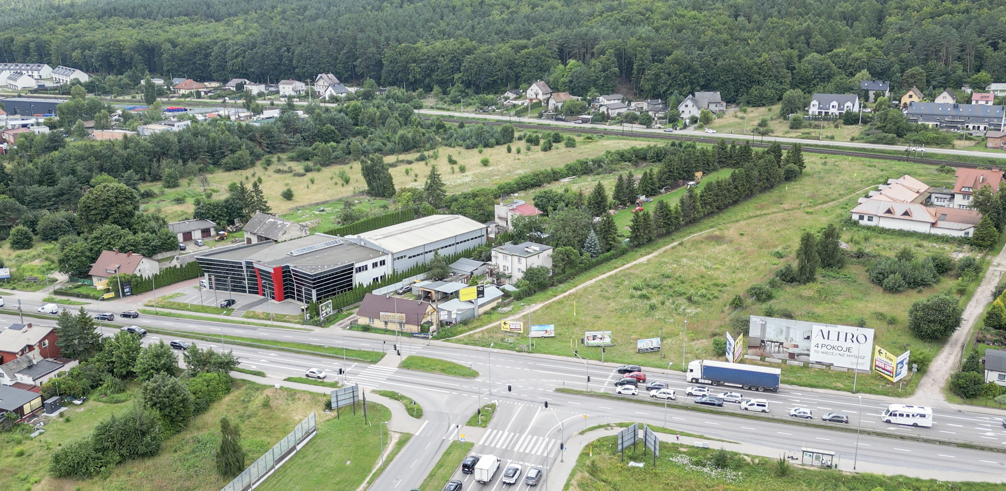 W tym miejscu miasto wybuduje węzeł integracyjny Rumia-Biała Rzeka (fot. mat. pras.)