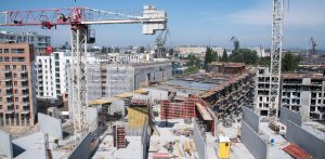 Gdańsk, Młode Miasto, plac budowy tuż obok Europejskiego Centrum Solidarności (fot. KFP/Wojciech Stróżyk)