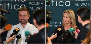 Adam Franczak i Alina Szpanowska-Karaś (fot. Radio Gdańsk/Łukasz Kosik)