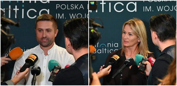 Adam Franczak i Alina Szpanowska-Karaś (fot. Radio Gdańsk/Łukasz Kosik)