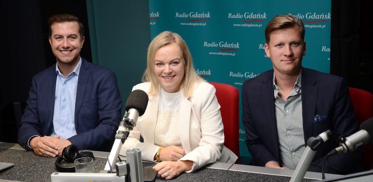 Cezary Śpiewak-Dowbor, Katarzyna Czerniewska i Przemysław Majewski (fot. Radio Gdańsk/Adrian Kasprzycki)