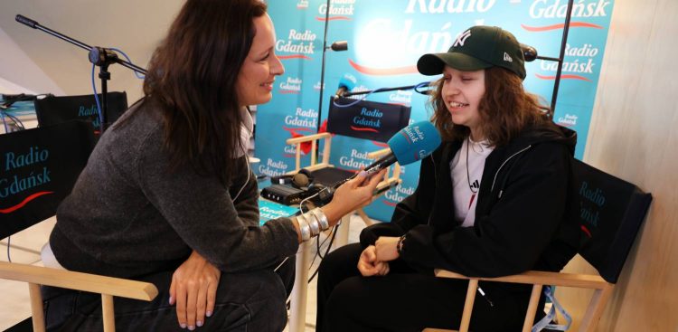 Magda Manasterska i Hanna Derej w Studiu Festiwalowym Radia Gdańsk na 50. FPFF w Gdyni (fot. Radio Gdańsk/Piotr Puchalski)