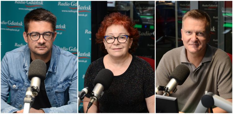 Mateusz Błażewicz, Ryszarda Wojciechowska i Bartosz Tobieński (fot. Radio Gdańsk/Adrian Kasprzycki)
