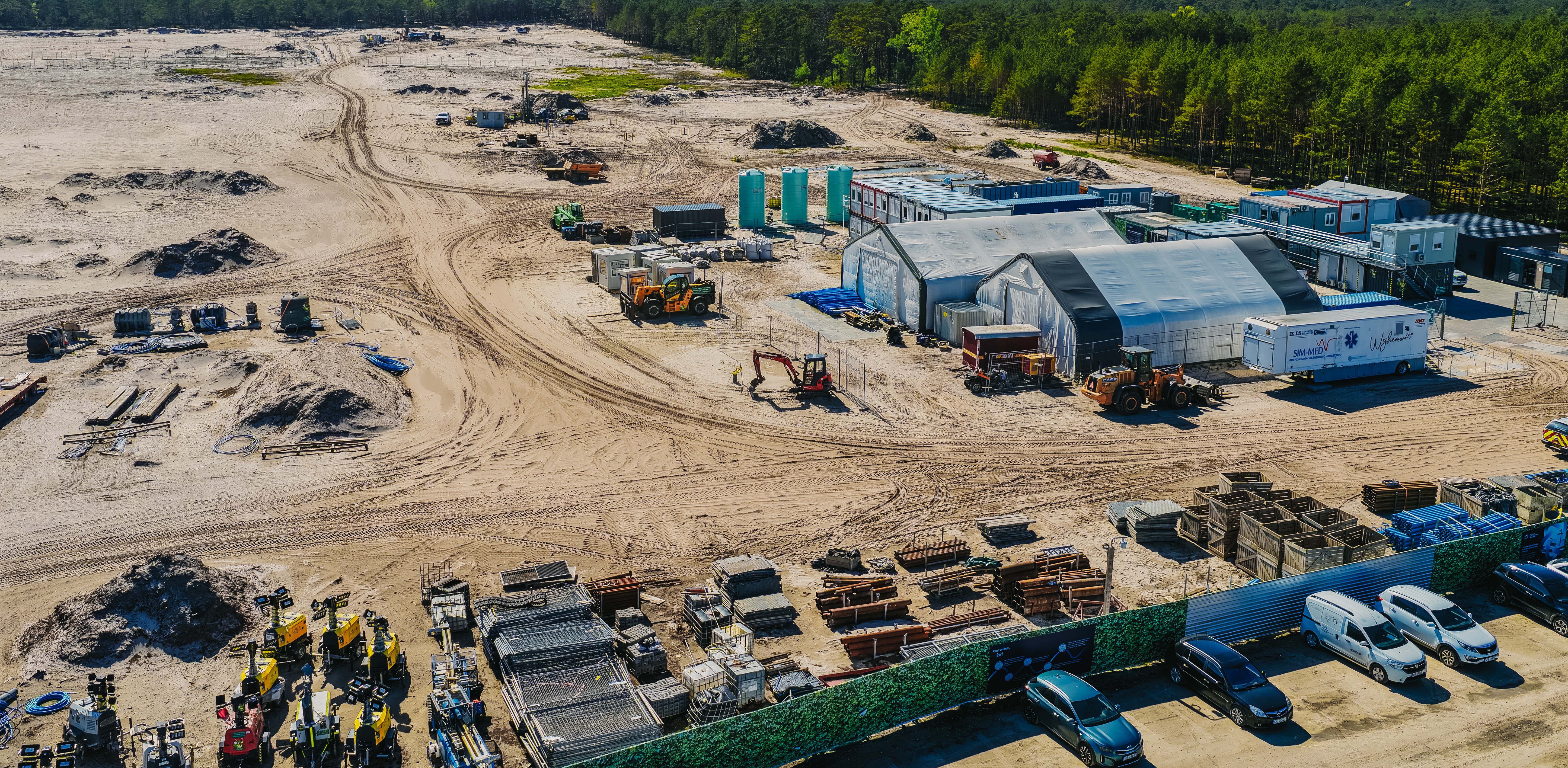 Teren budowy pierwszej elektrowni jądrowej w Polsce (Fot. Polskie Elektrownie Jądrowe)