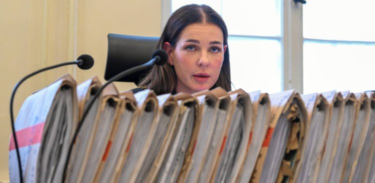 Sędzia Magdalena Fortuna na sali rozpraw Sądu Okręgowego w Gdańsku, 19.09.2025 r. (fot. PAP/Andrzej Jackowski)