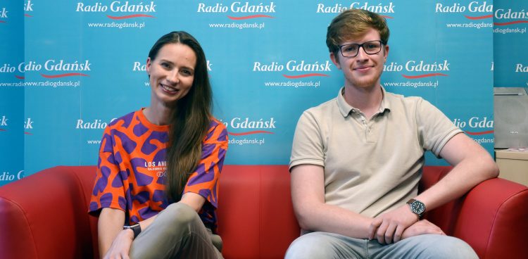 Agnieszka Śladkowska i Dawid Makiełła (fot. Radio Gdańsk/Paweł Marszałkowski)