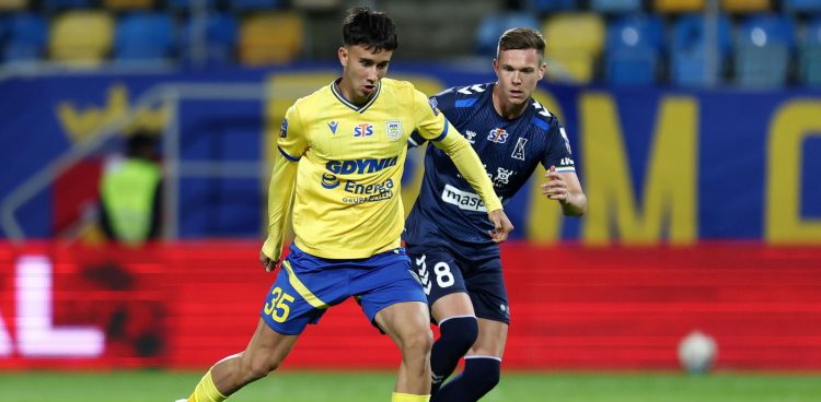 Kamil Jakubczyk (L) i Mathieu Scalet (P) (Fot. PAP/Piotr Matusewicz)