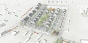 Wizualizacja osiedla na Klukowie w Gdańsku (graf. domesta.com.pl)