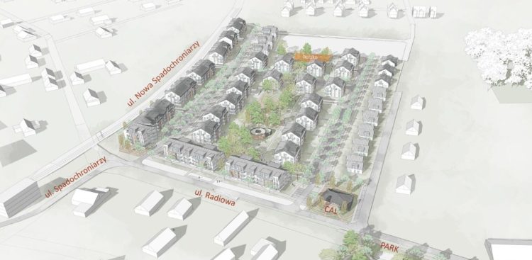 Wizualizacja osiedla na Klukowie w Gdańsku (graf. domesta.com.pl)