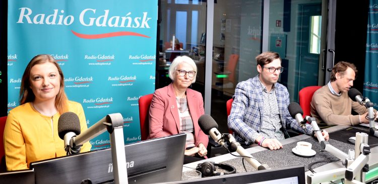 Natalia Kłopotek-Główczewska, Joanna Zielińska, Marek Dudziński, Łukasz Piesiewicz (fot. Radio Gdańsk/Martyna Krawcewicz)