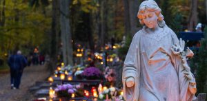 Dzień Wszystkich Świętych na Cmentarzu Srebrzysko. Gdańsk, 01.11.2023 r (fot. Anna Rezulak/KFP)