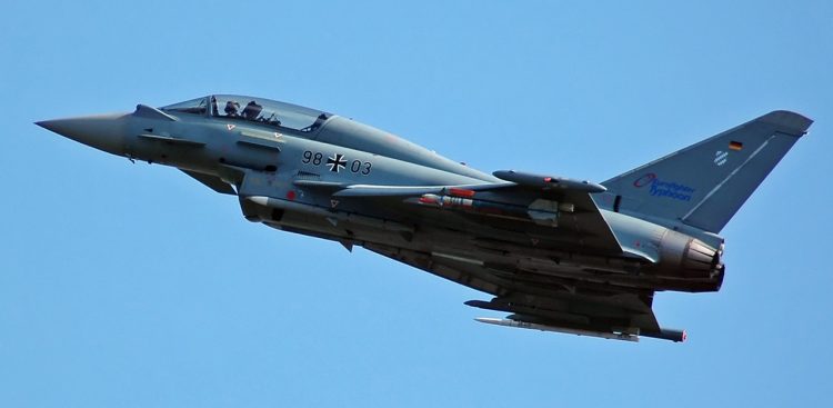 Samolot Eurofighter (fot. wikimedia commons)